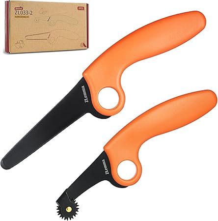 Kids Cardboard Construction Tool Kit – Cardboard Saw & Scoring Wheel Set, 2-Piece Corrugated Craft Tools for Boys & Girls