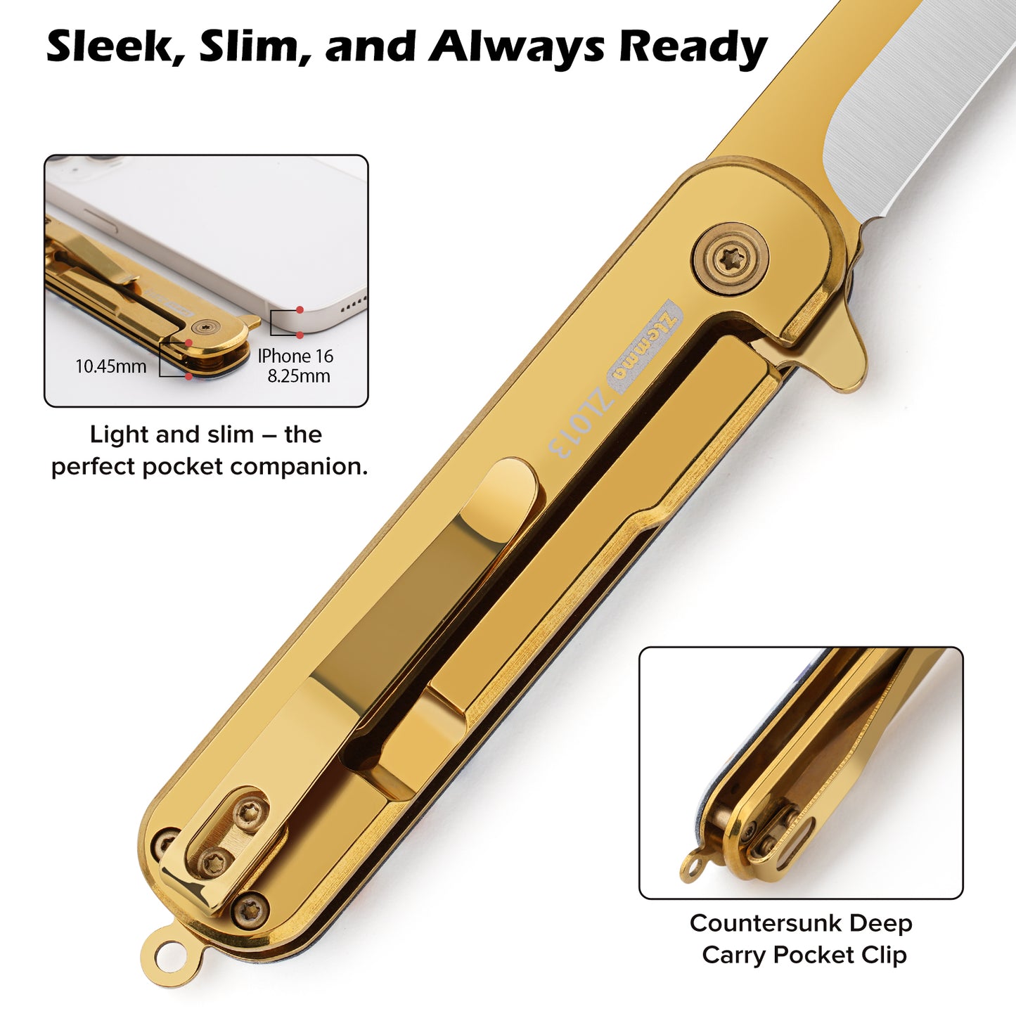 Pocket Knife Set with Clip & Sheath, Lanyard, First Pocket Folding Knife with Rounded Tip for Boys/Girls, Beginner, Black Oxidized Blade 420J2 Stainless Steel-Whale Pattern Handle